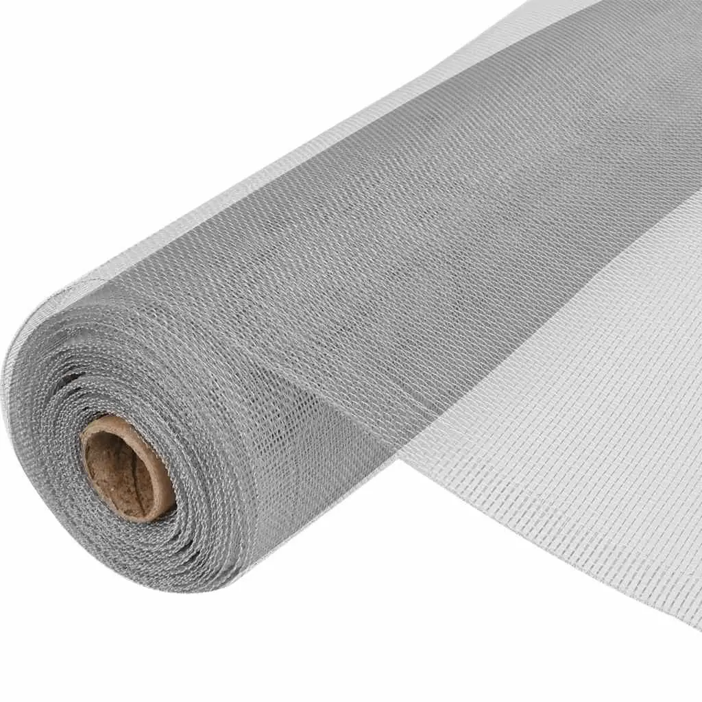 Aluminium Mesh Screen Silver 100cm x 500cm for Insect Protection Garden DIY Projects
