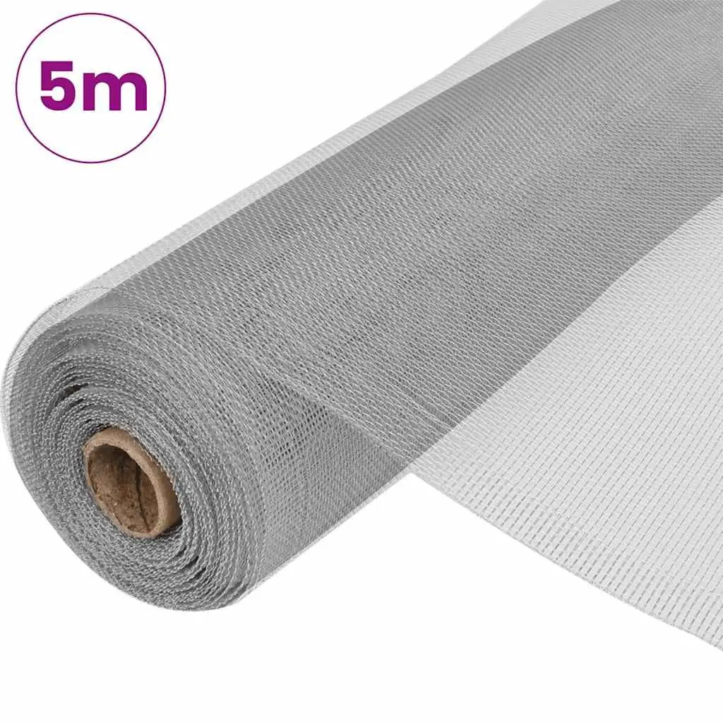 Aluminium Mesh Screen Silver 100cm x 500cm for Insect Protection Garden DIY Projects