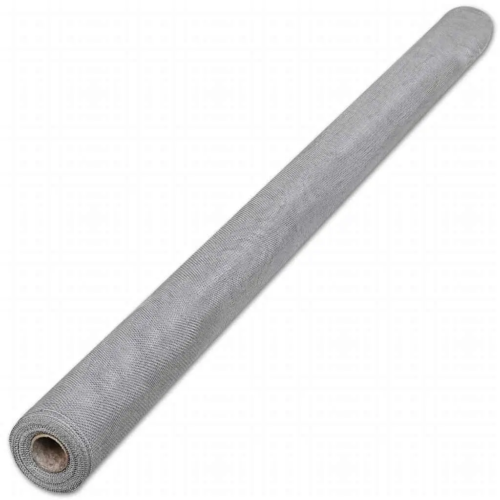 Aluminium Mesh Screen Silver 100cm x 500cm for Insect Protection Garden DIY Projects