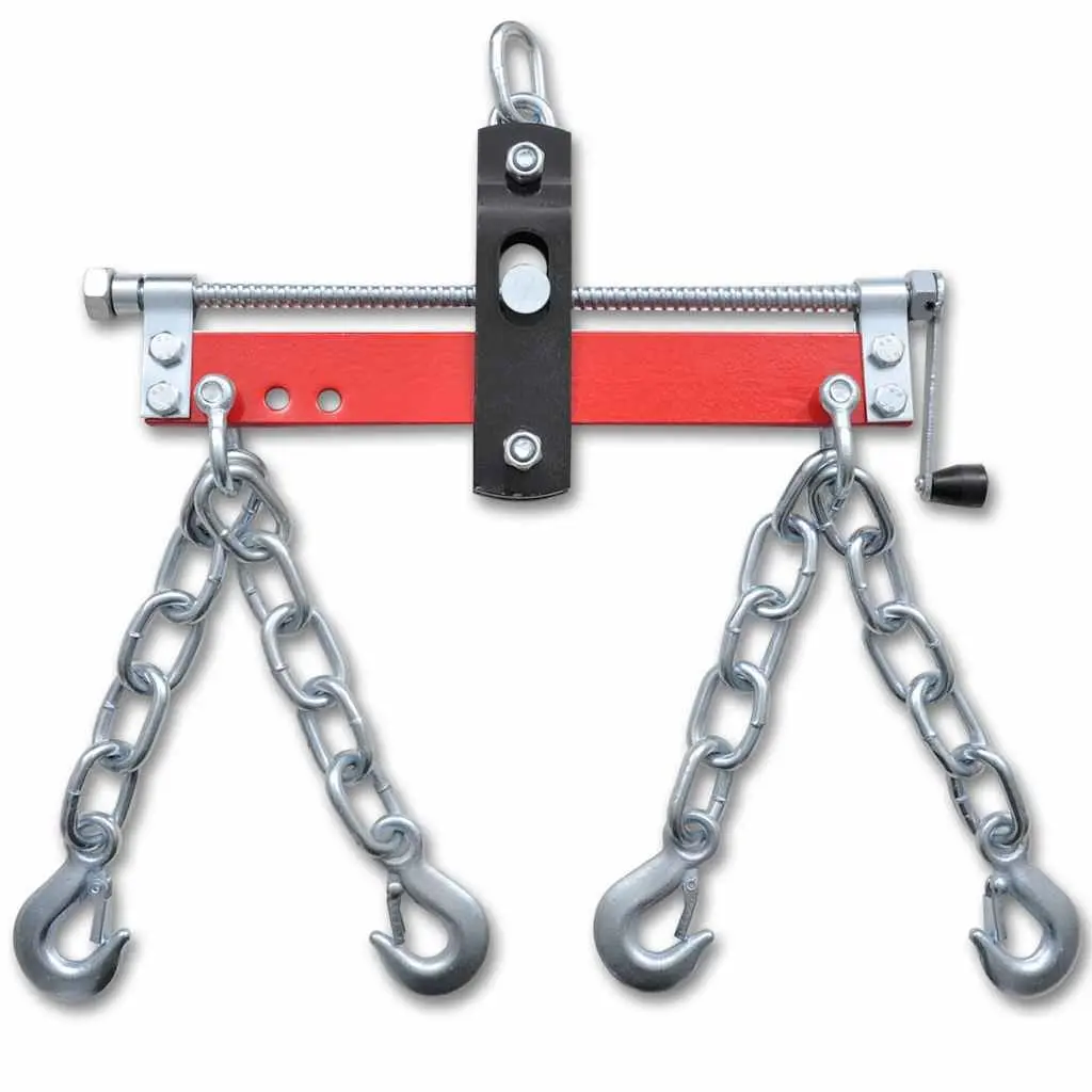 Engine Leveller Steel 900 kg Shop Crane Hoist Lift Equipment with Crank Handle and 4 Chains