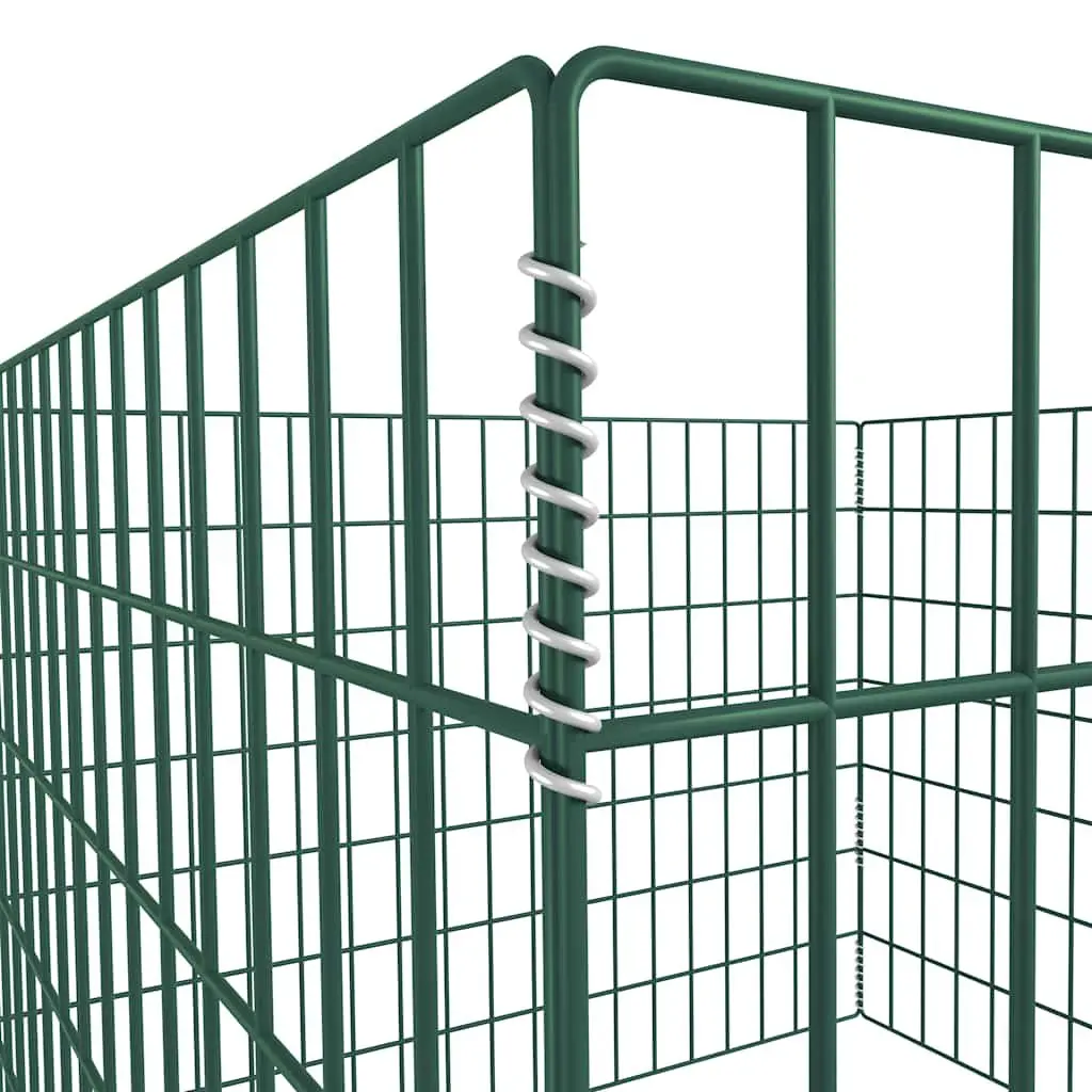 Square Mesh Garden Composter Powder-coated 100x100x70cm Green
