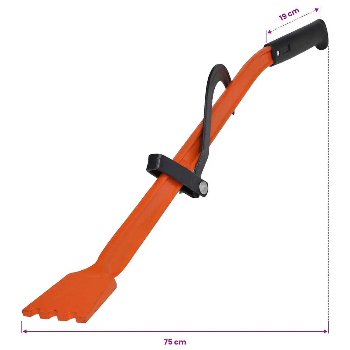 Red Ergonomic Tree Lifter Wedge Tool for Wood Stacking and Cutting