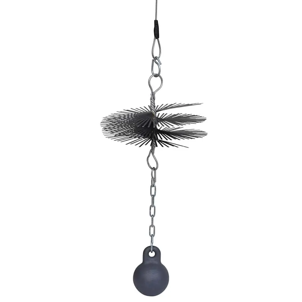20cm Diameter Durable Round Cleaning Brush for Chimney with Secure Thread Attachment