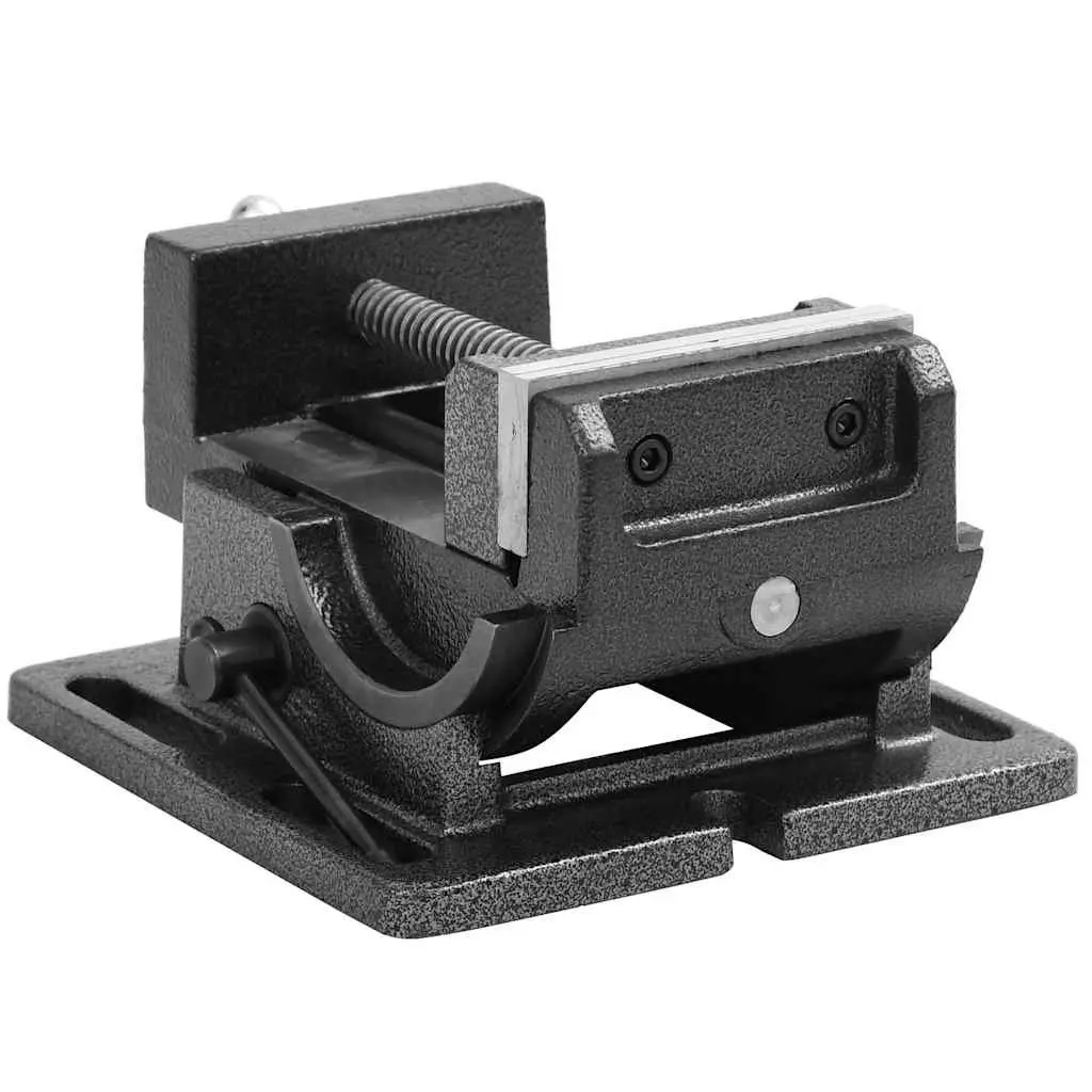 Tilting Drill Press Vice Cast Iron 110mm Adjustable Angle