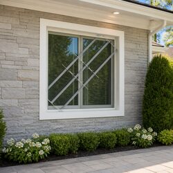 Practical Security Grille for Windows with Adjustable Width