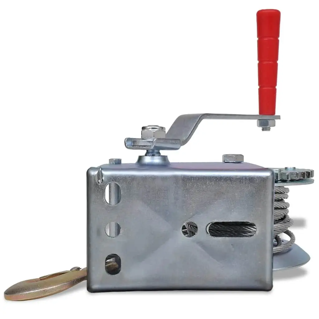 Hand Winch Iron 10m Heavy Duty Pulling Cable 540kg