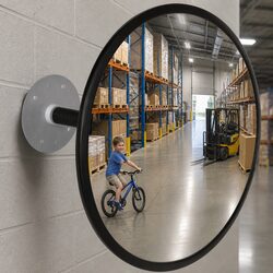 Practical 30cm Convex Mirror for Indoor Use
