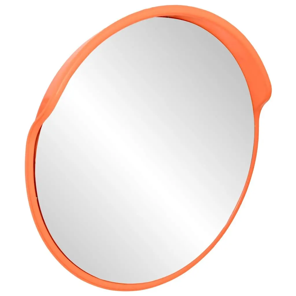 Convex Traffic Mirror PC Plastic 60cm Orange Outdoor Safety Road Security