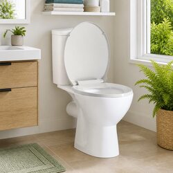 Versatile Soft-Close Oval Toilet Seat for Home Use