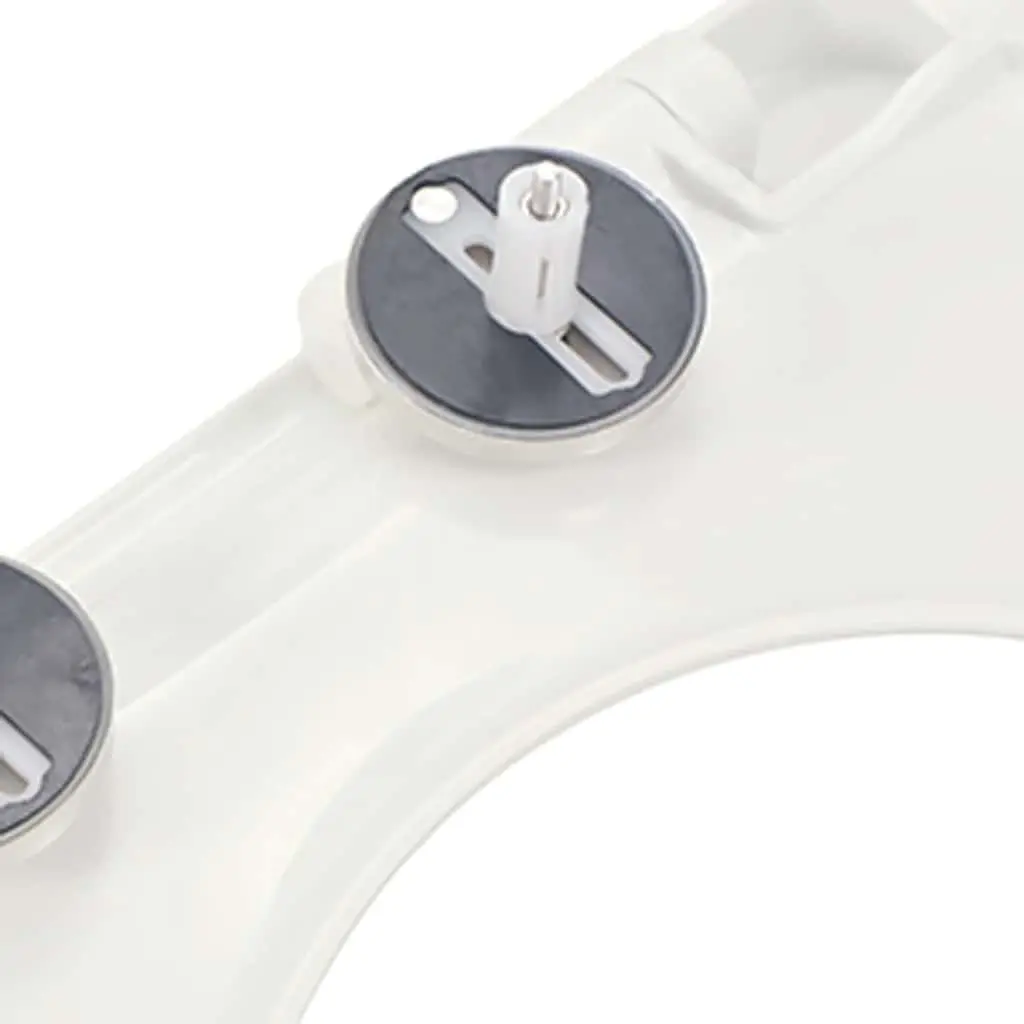 Toilet Seat Soft-close Quick-release Square Standard White Polypropylene