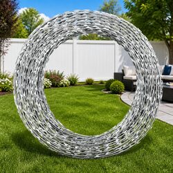 Razor Wire Clipped Concertina Coil 100m Garden Fence Security Barbed Protection
