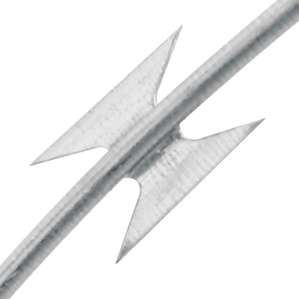 Razor Wire Clipped Concertina Galvanised Steel 150m Silver Garden Fence Security Barbed Protection