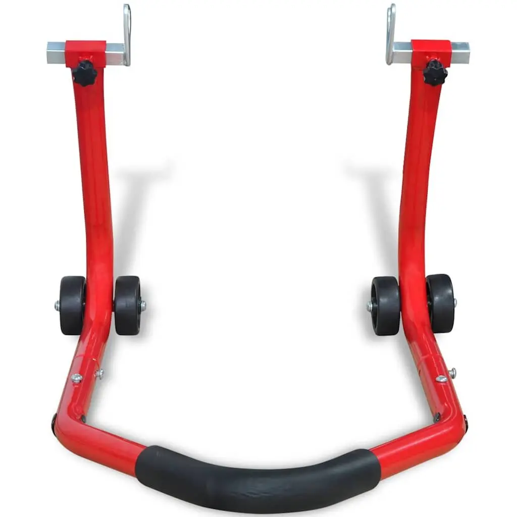 Motorcycle Rear Stand Adjustable Steel Tubing Red