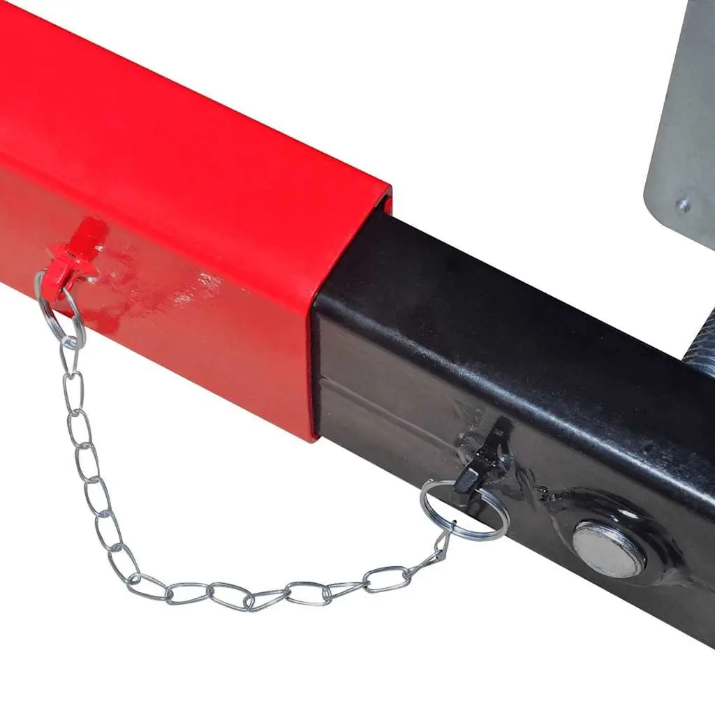 Heavy Duty Steel Cross Beam Adapter 2 Ton Red Adjustable Pad Vehicle Jack Lift Tool