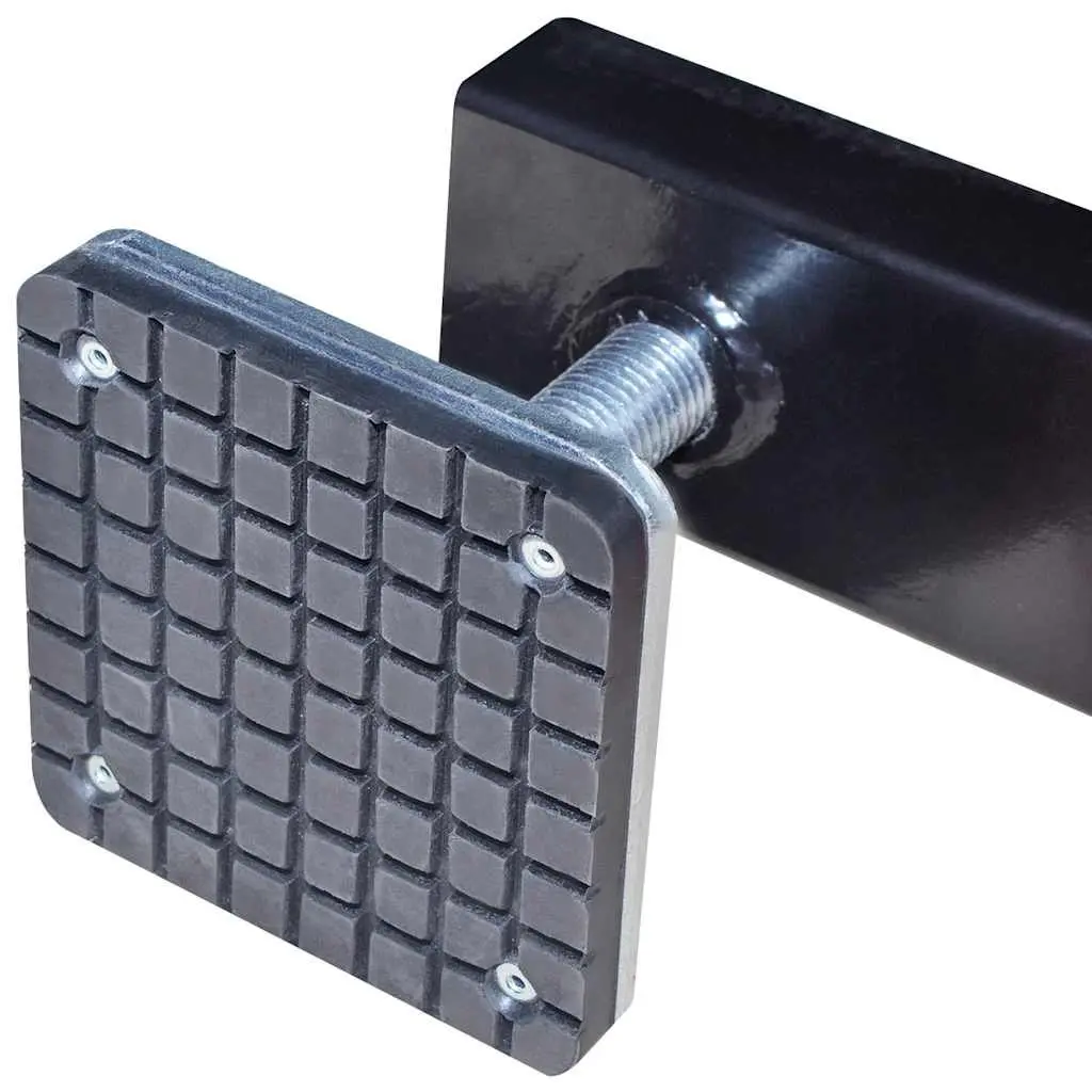 Heavy Duty Steel Cross Beam Adapter 2 Ton Red Adjustable Pad Vehicle Jack Lift Tool
