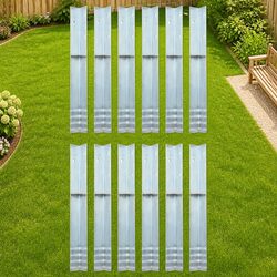 Ground Anchors L-Shaped 12 pcs Silver Steel Spikes Stabiliser for Play Tower