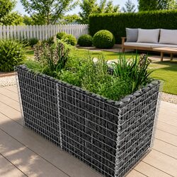 Practical Gabion Raised Bed for Your Outdoor Space