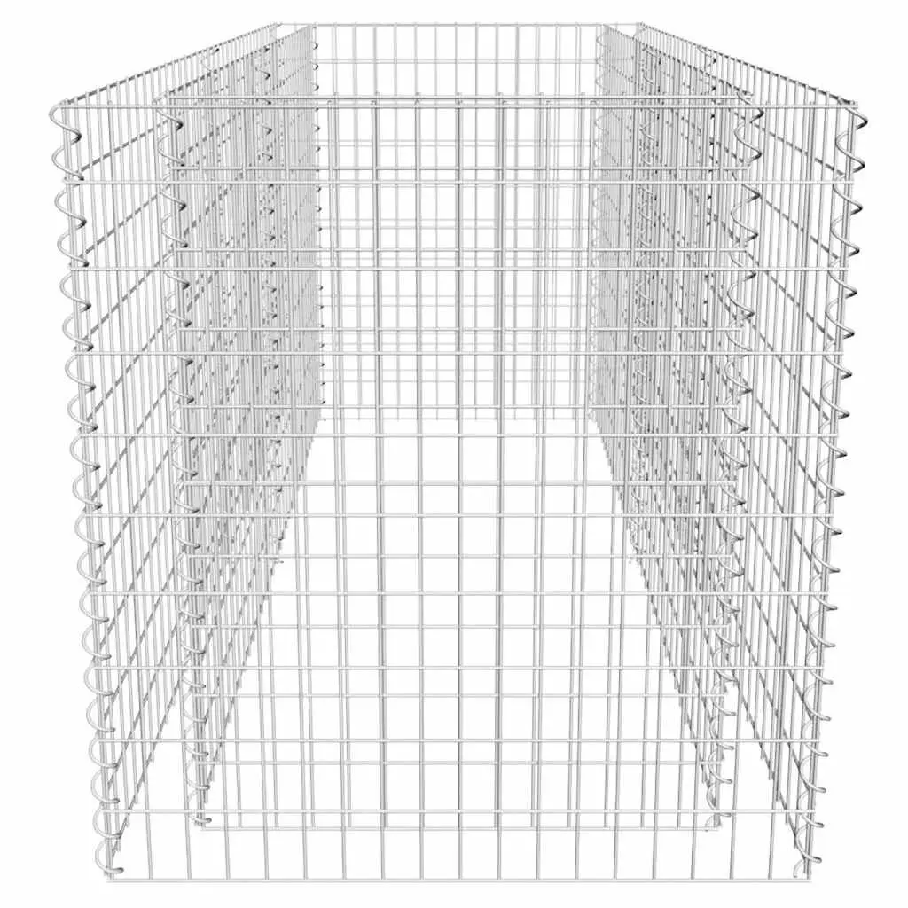 Raised Bed Garden Planter Silver Steel Mesh 180cm x 90cm x 100cm Welded Construction
