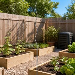 Spiral Plant Supports 110cm Galvanised Steel Tomato Climbing Vegetables 50