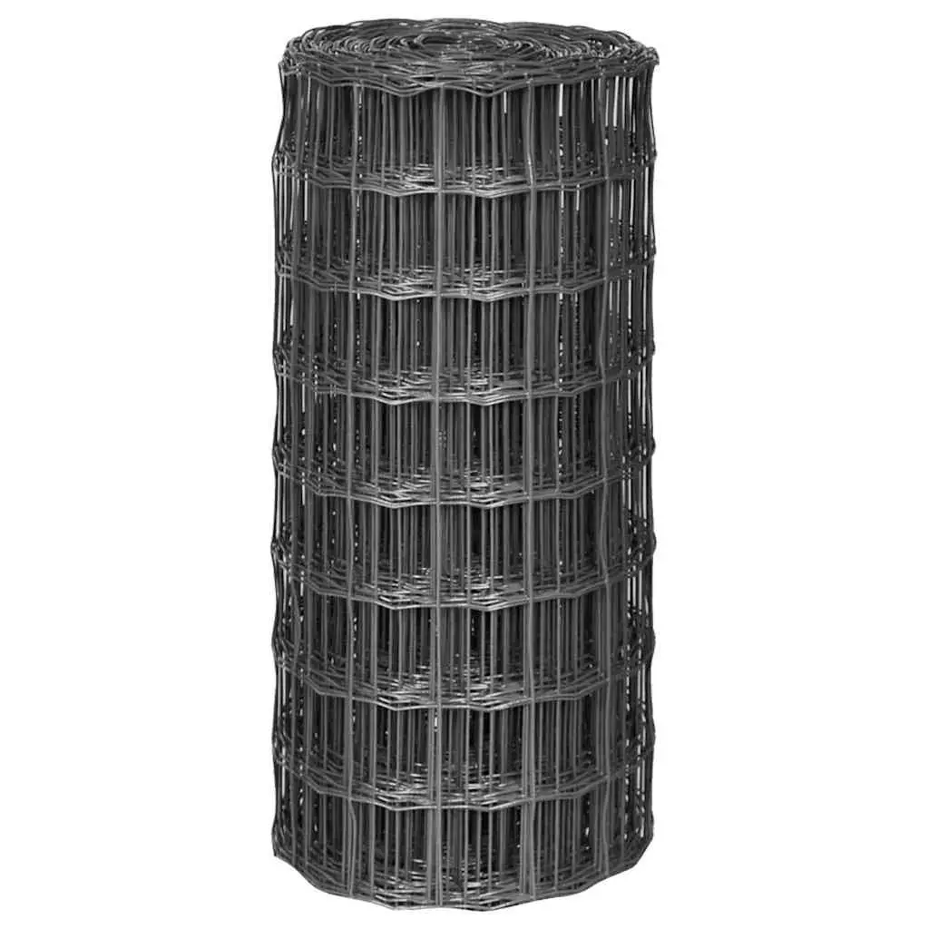 Wire Fence Grey PVC-Coated Iron Mesh Panel Garden Poultry Farm Yard Barrier
