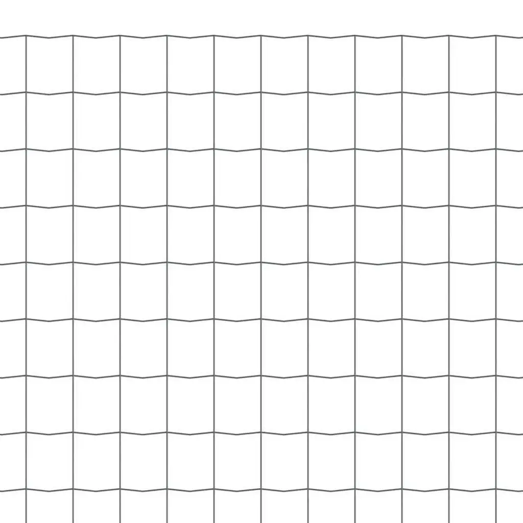Euro Fence Panel PVC Coated Steel Wire 10m x 1m Grey Garden Yard Farm Fencing Protection Barrier