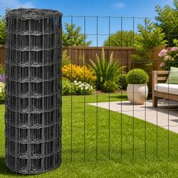 25x1m PVC-Coated Steel Wire Garden Fence Panel