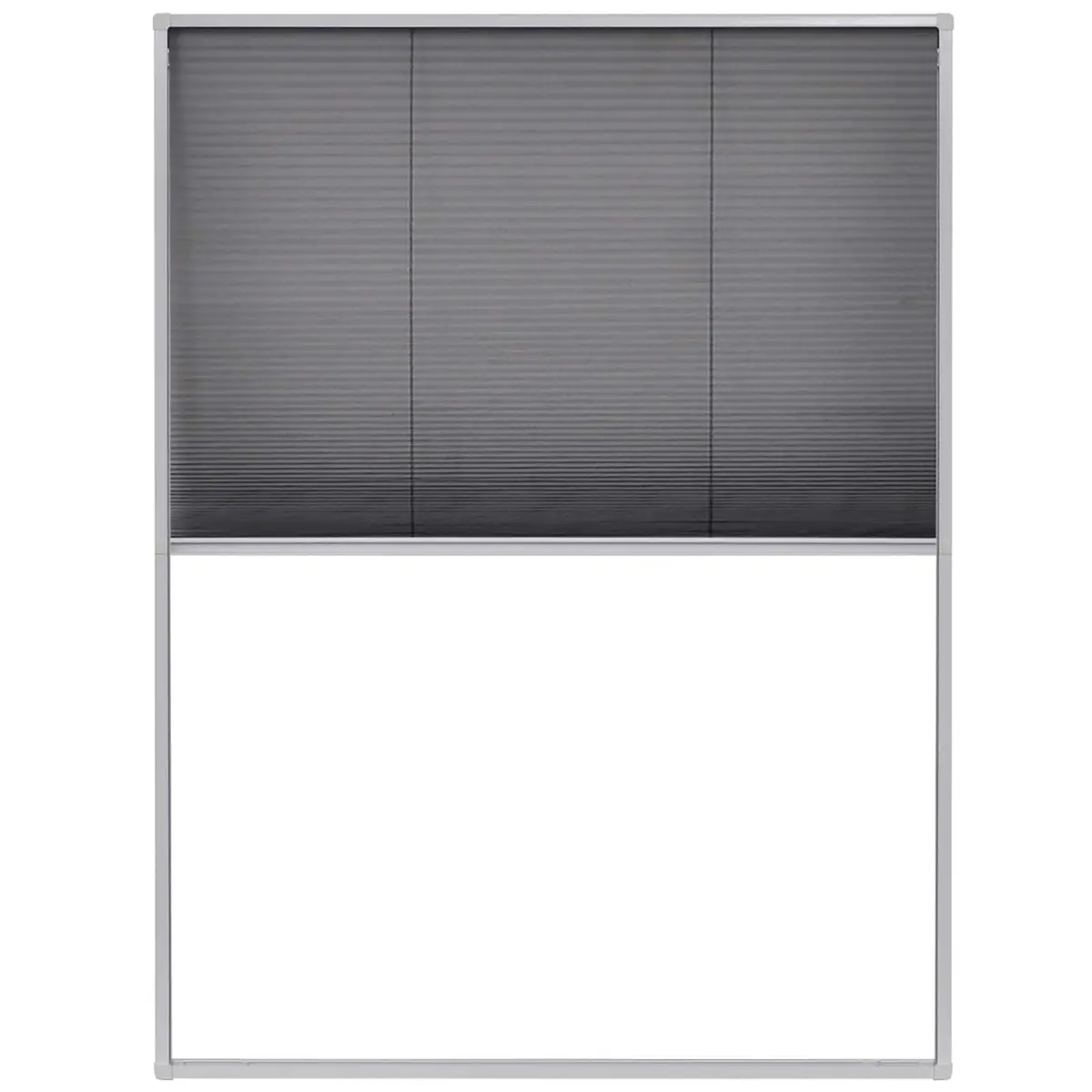 Insect Screen Window Fine Mesh 60x80 cm Black Aluminium Frame