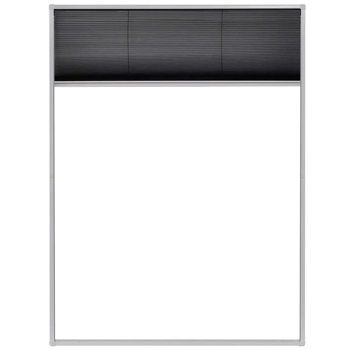 Insect Screen Window Fine Mesh 60x80 cm Black Aluminium Frame