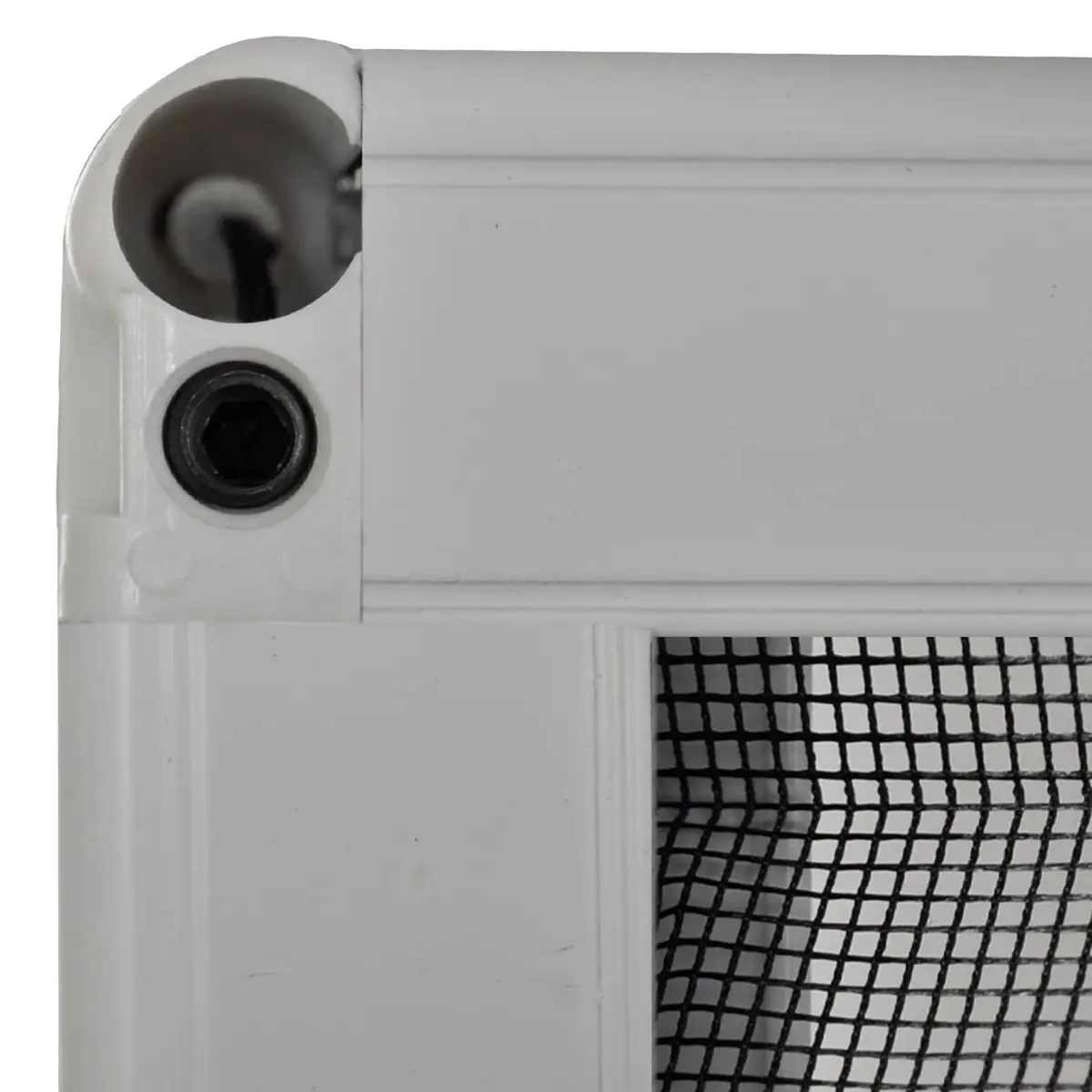 Insect Screen Window Fine Mesh 60x80 cm Black Aluminium Frame