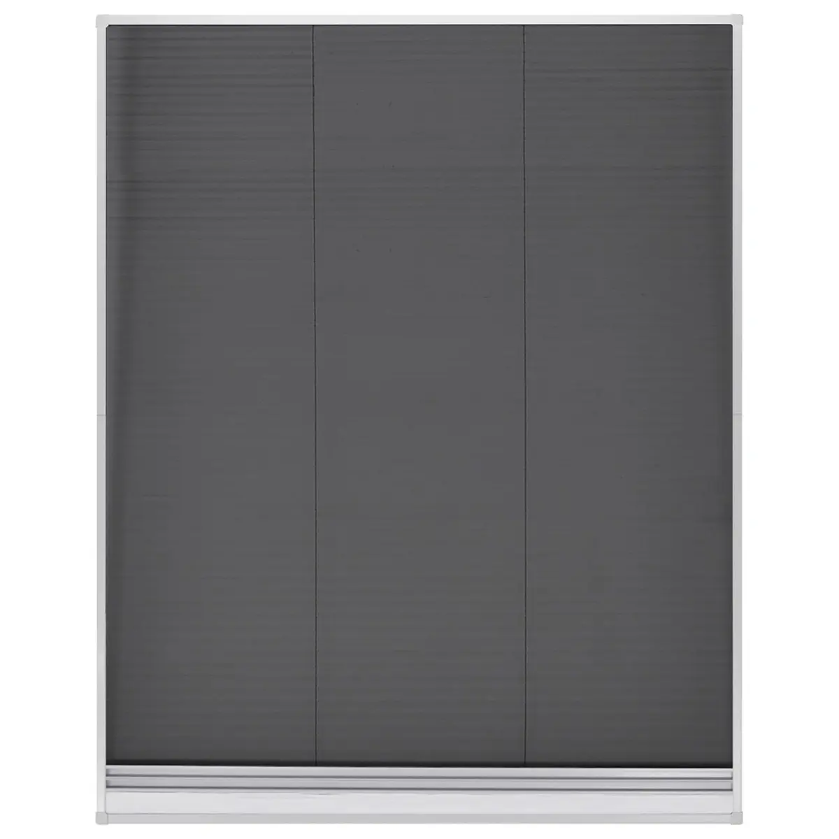 Plisse Insect Screen Window Aluminium Frame 80x100cm Black