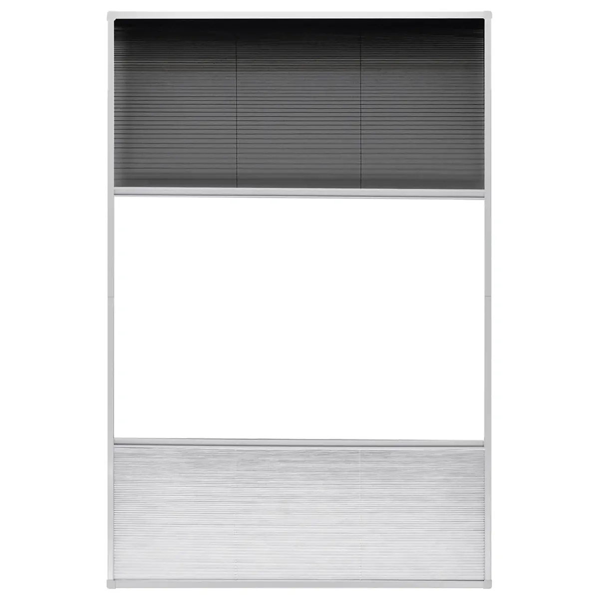 Insect Screen Window Fine Mesh 80x120cm Black Aluminium Frame with PET Shade