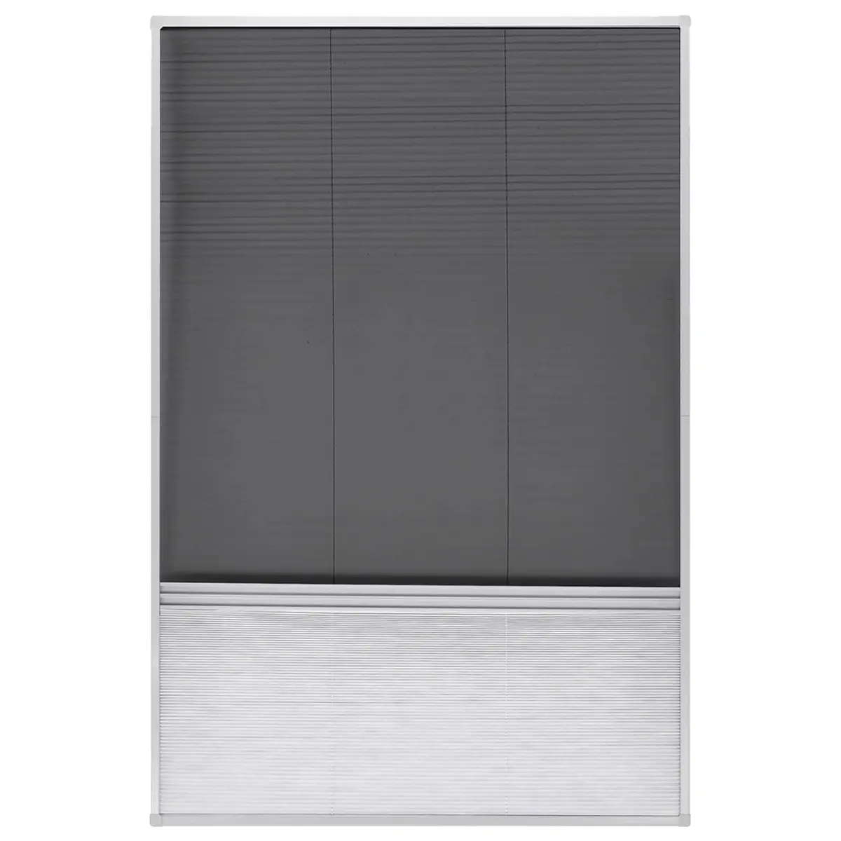 Insect Screen Window Fine Mesh 80x120cm Black Aluminium Frame with PET Shade