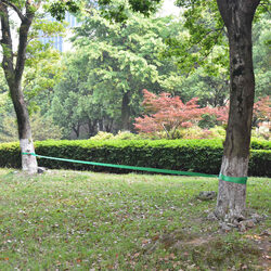 15m Green Slackline for Gardens and Parks
