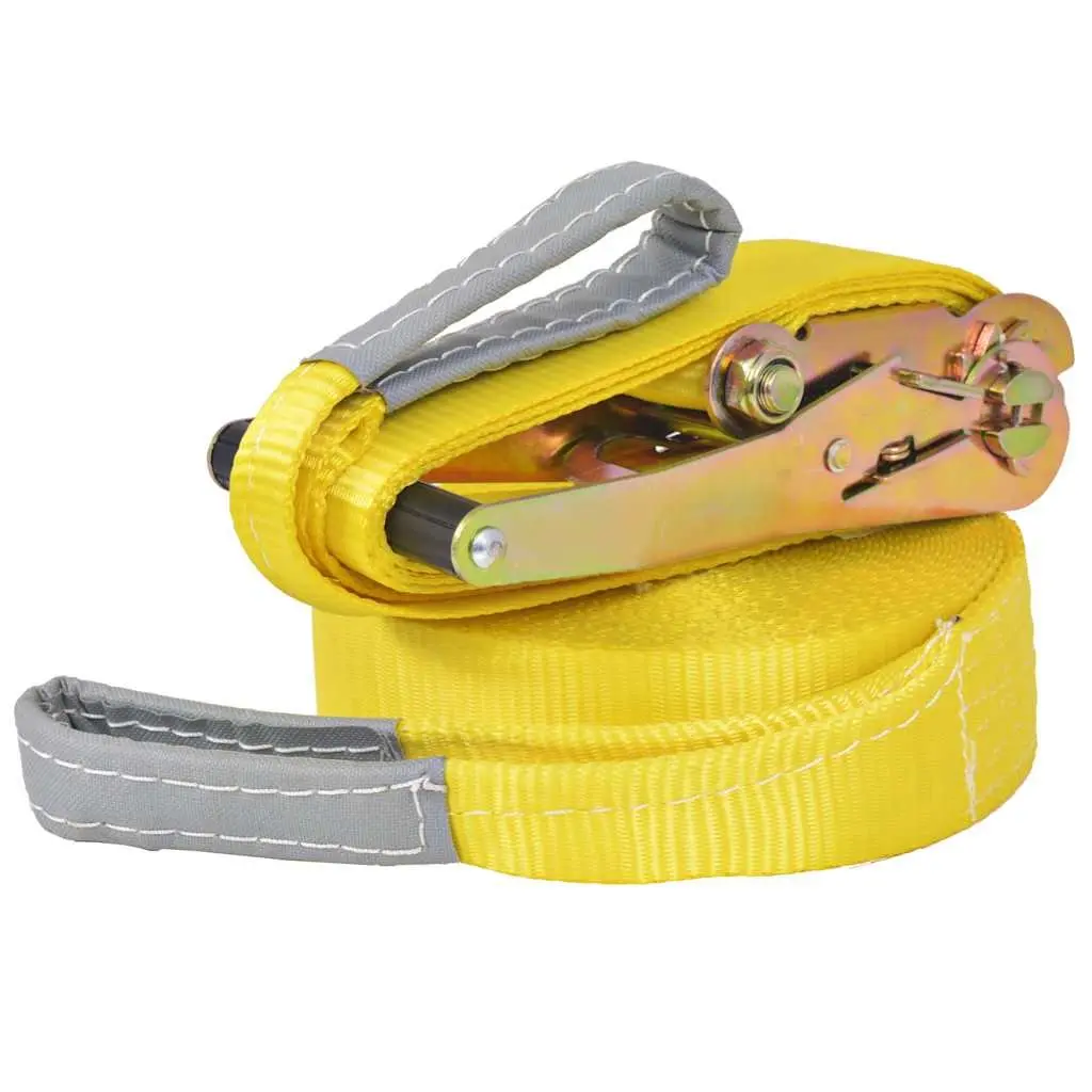 Slackline 15m 50mm Width Yellow Balance Training Rope