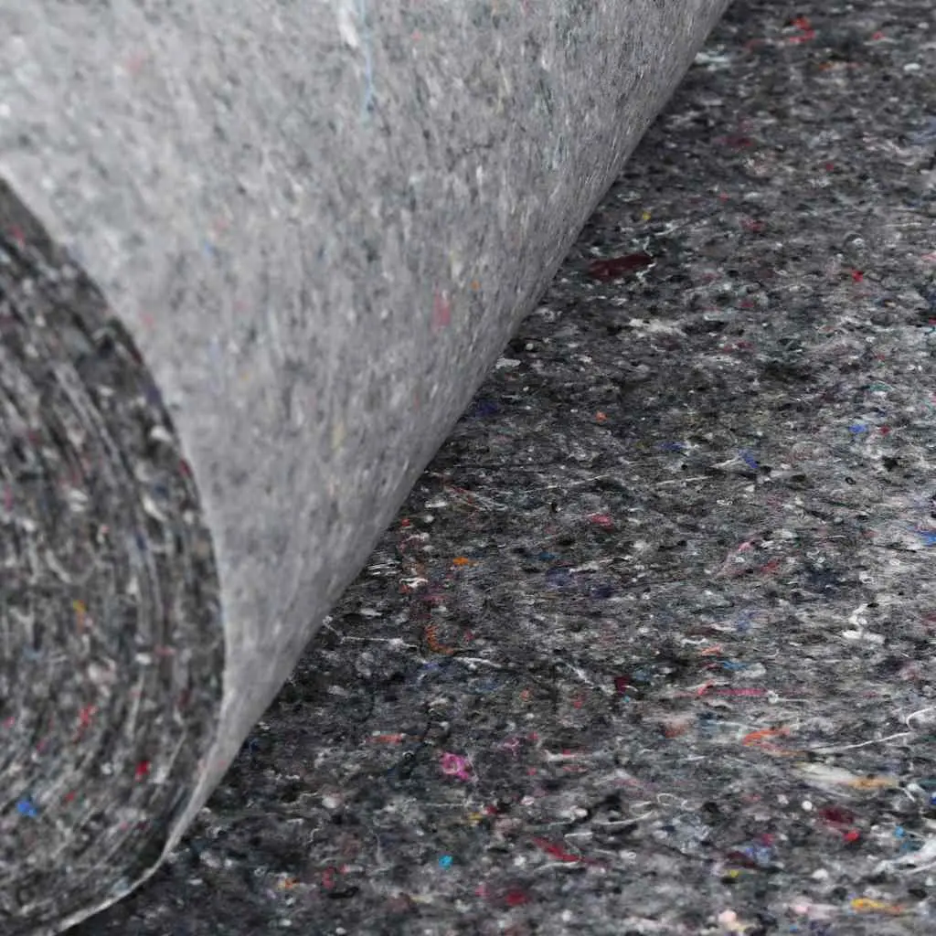 Painter Fleece Dust Sheet Non-slip Absorbent 50m x 1m Grey Nonwoven with PE-film Backing