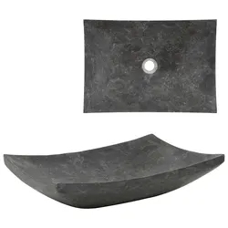 Practical Black Marble Sink for Everyday Use