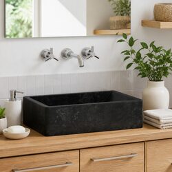 Practical Handmade Bathroom Basin Sink 45x30x12 cm