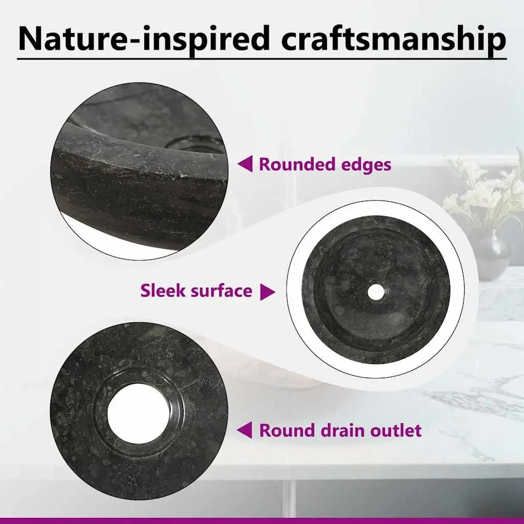 Black River Stone Basin Sink for Home Use