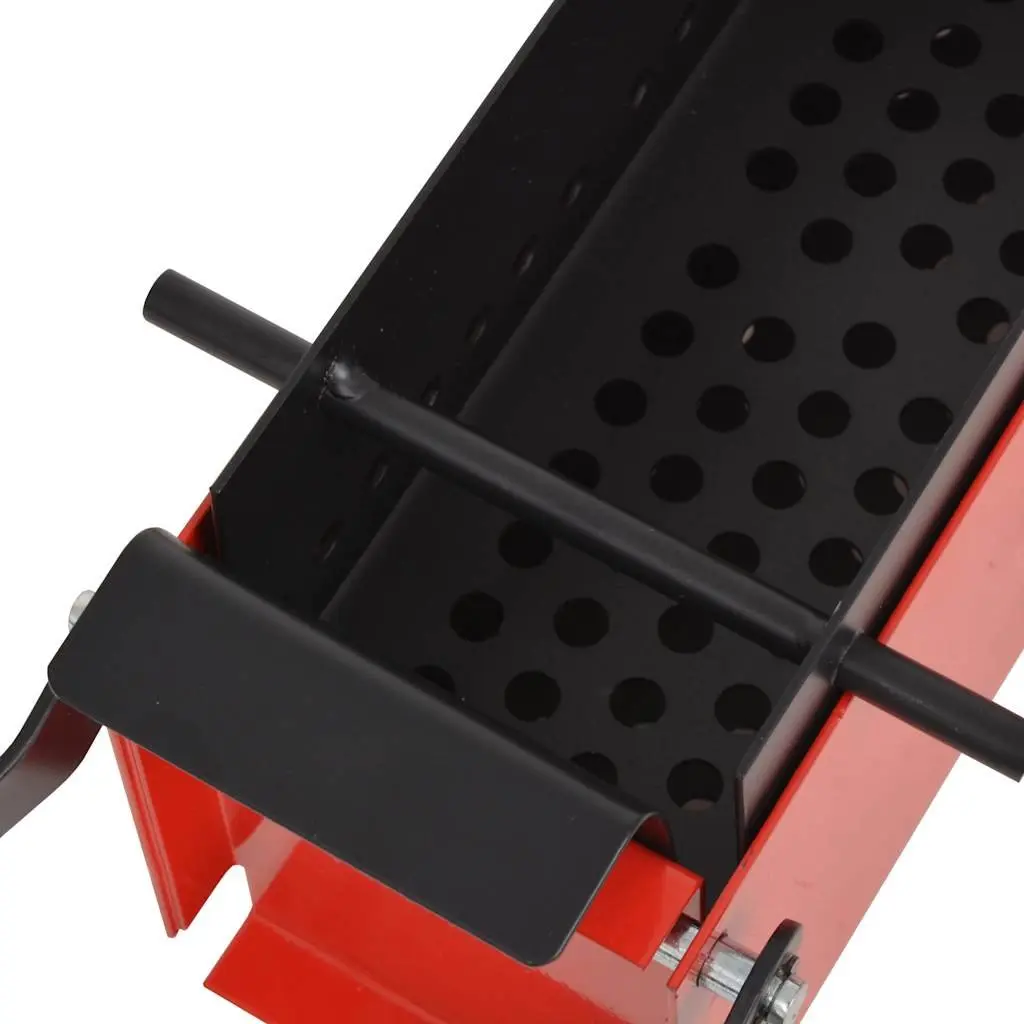 Manual Paper Log Briquette Maker Steel Frame 34 x 14 x 14 cm Black Red