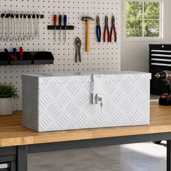 Functional Aluminium Tool Box 48.5x14x20 cm for Everyday Use