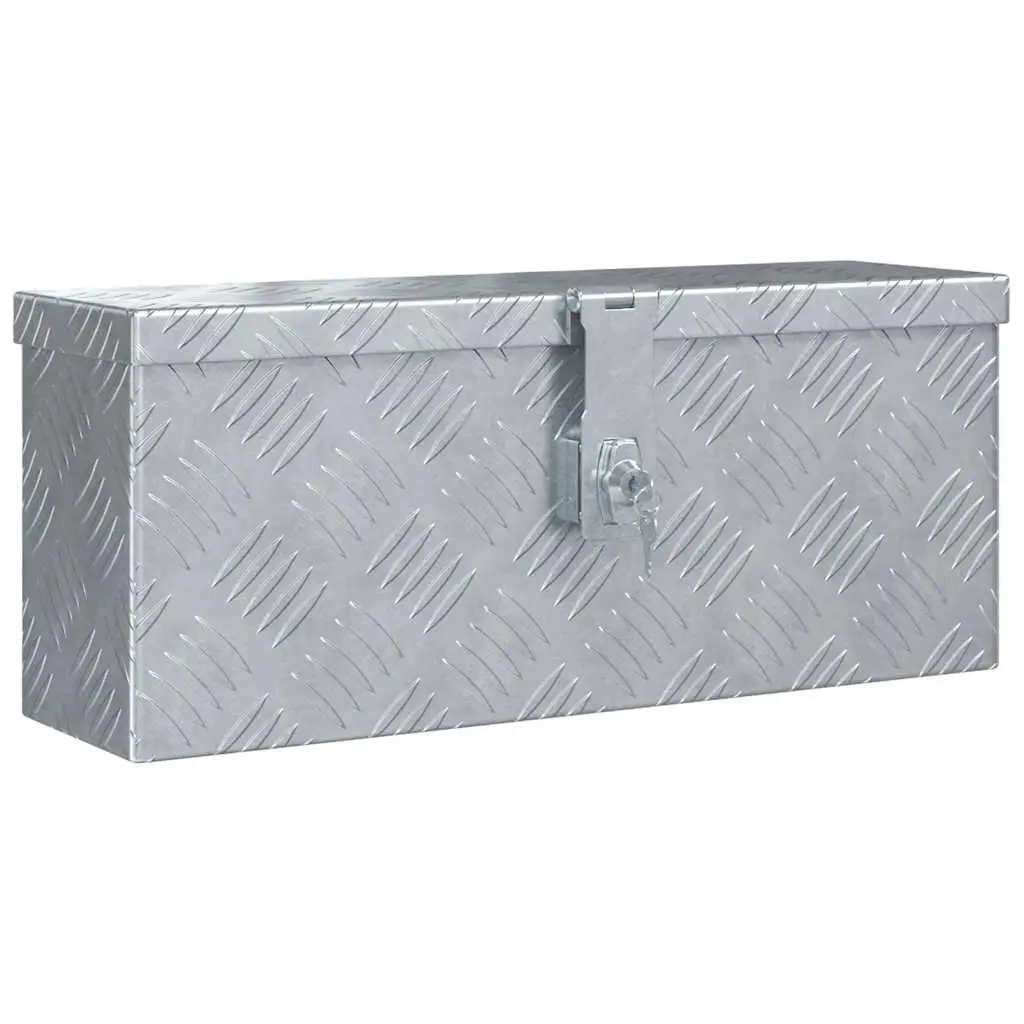 Aluminium Tool Box Corrugated Aluminium 48.5x14x20 cm Silver