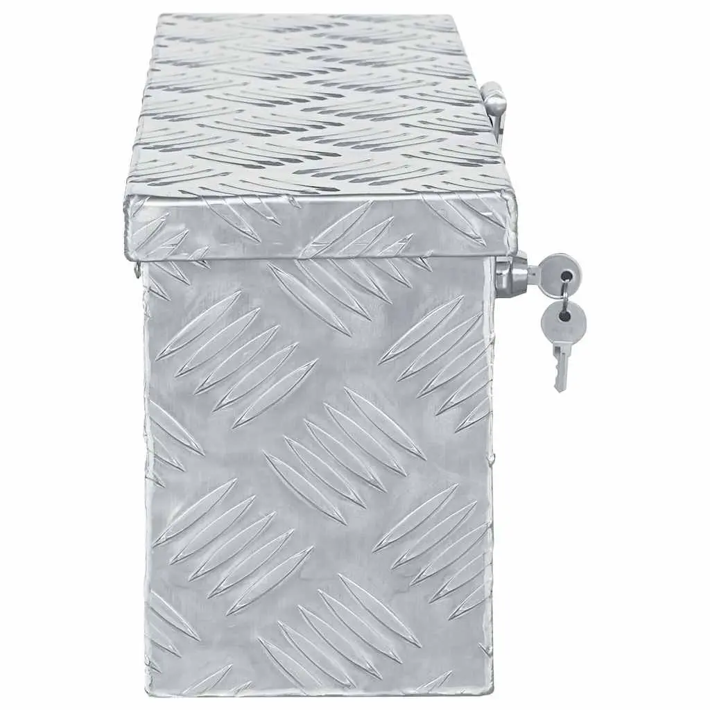 Aluminium Tool Box Corrugated Aluminium 48.5x14x20 cm Silver