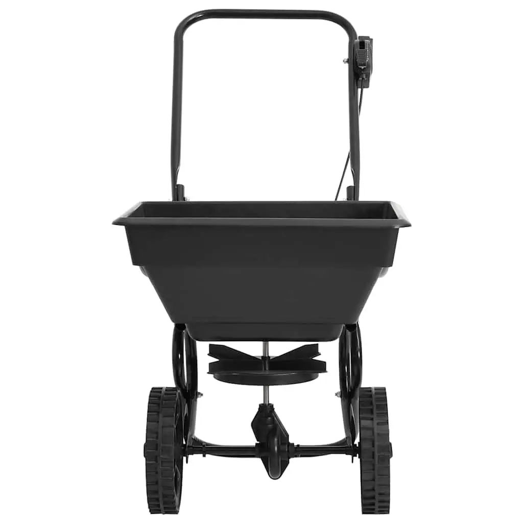 Walk Behind Salt Spreader Steel Frame 80x46x75cm White