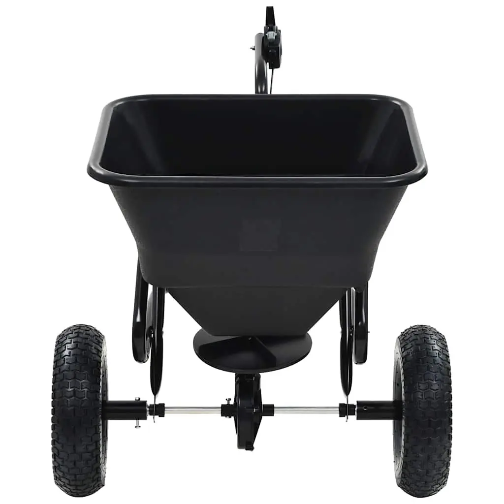 Tow Behind Spreader Tubular Steel 45L Black