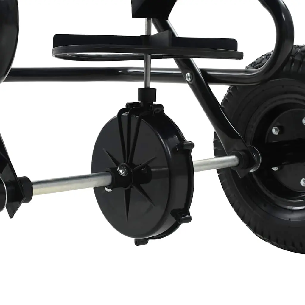 Tow Behind Spreader Tubular Steel 45L Black