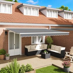 Retractable Awning Frame 500 x 300 cm for Gardens and Terraces
