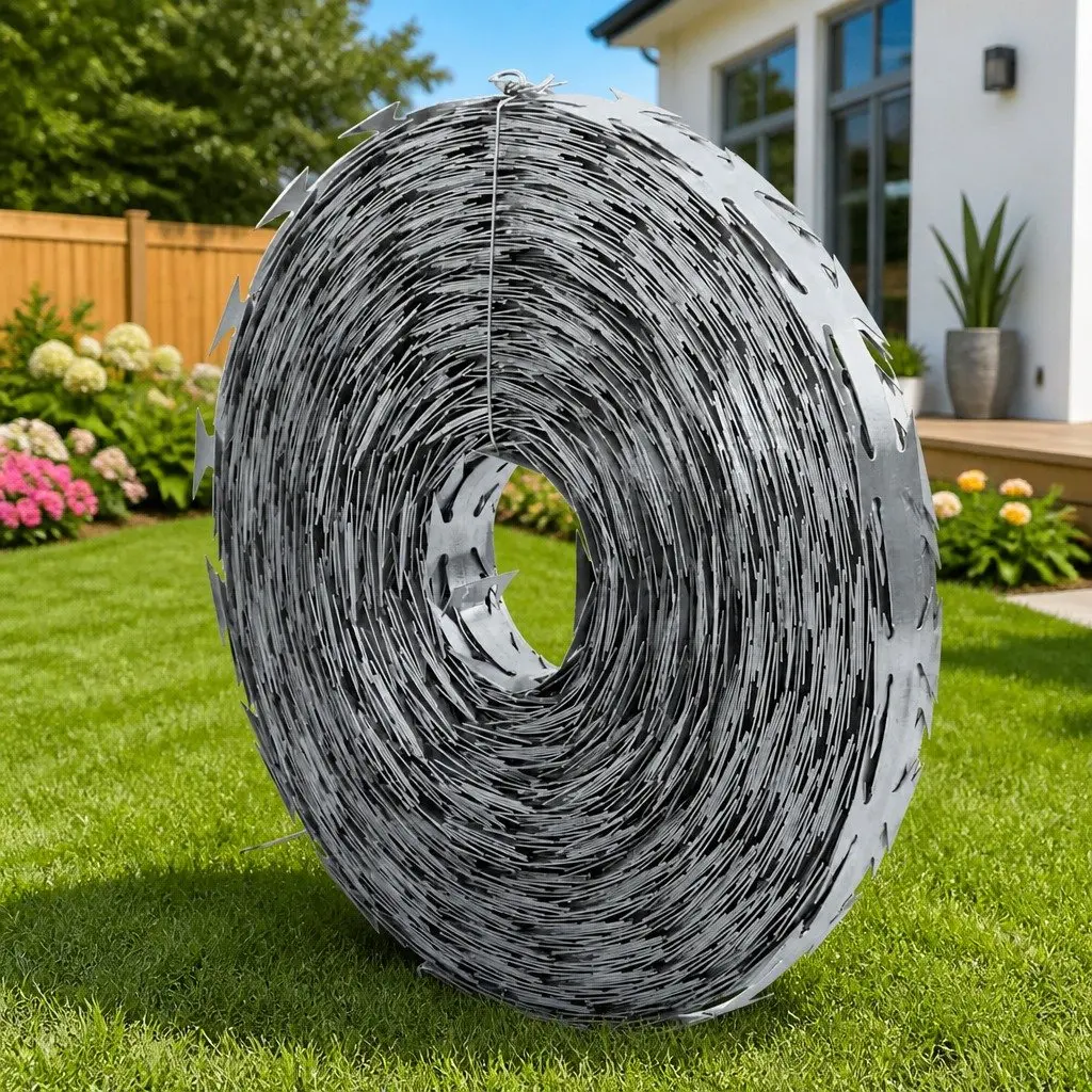 Razor Barbed Concertina Wire 500m Galvanised Steel Silver Outdoor Garden Security Fence