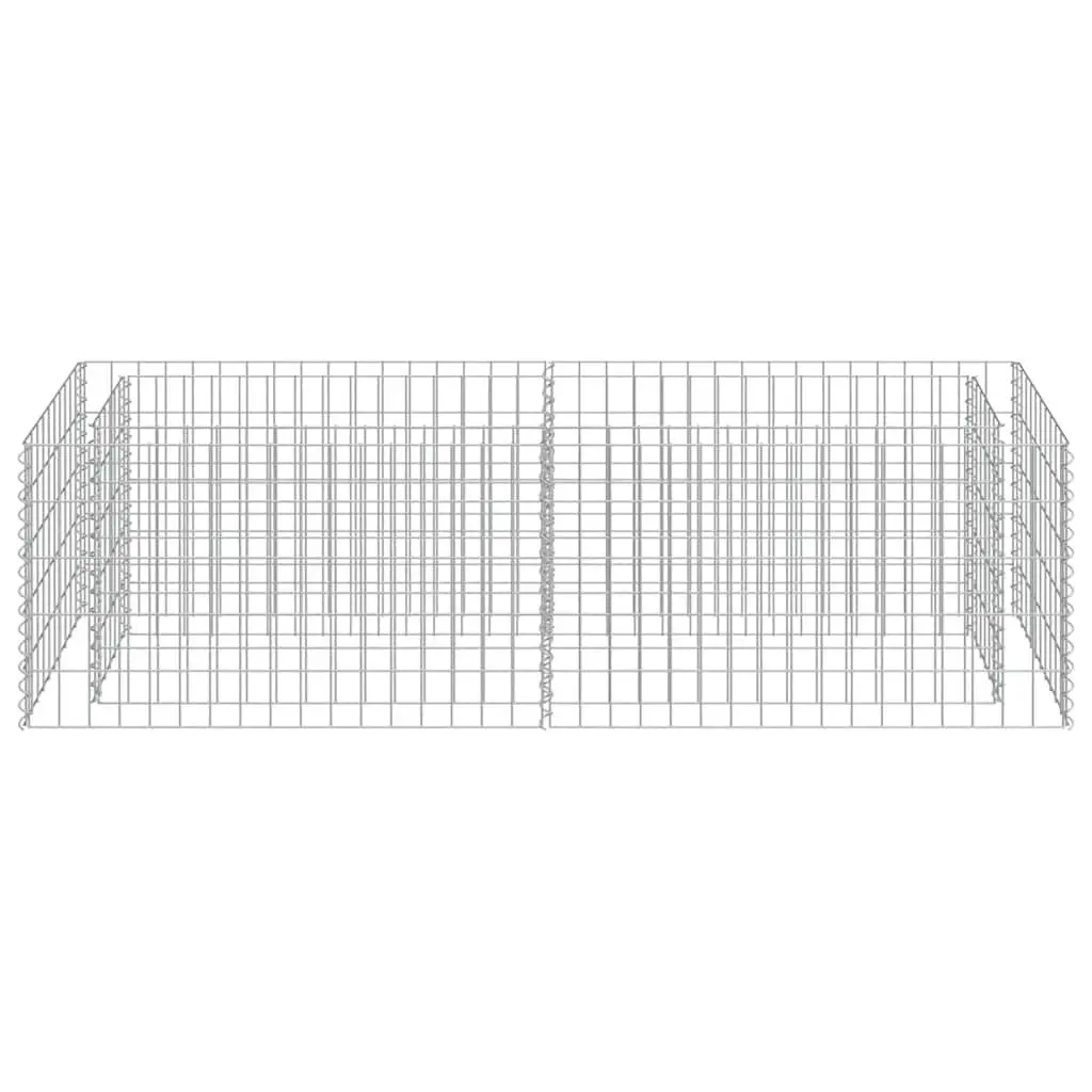 Raised Bed Galvanised Steel 180x50x50cm Silver Sturdy Planter for Garden or Patio