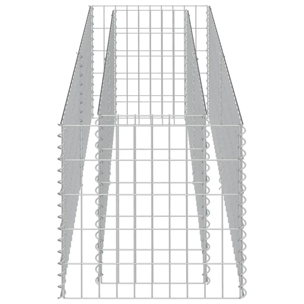Raised Bed Galvanised Steel 180x50x50cm Silver Sturdy Planter for Garden or Patio