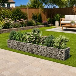 Practical Gabion Planter for Your Home Garden